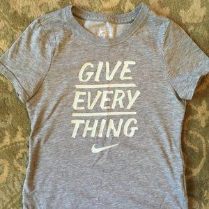 Nike Dri-Fit tee shirt | Grey | Youth small